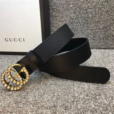 fake gucci pearl belt|gucci black bag with pearls.